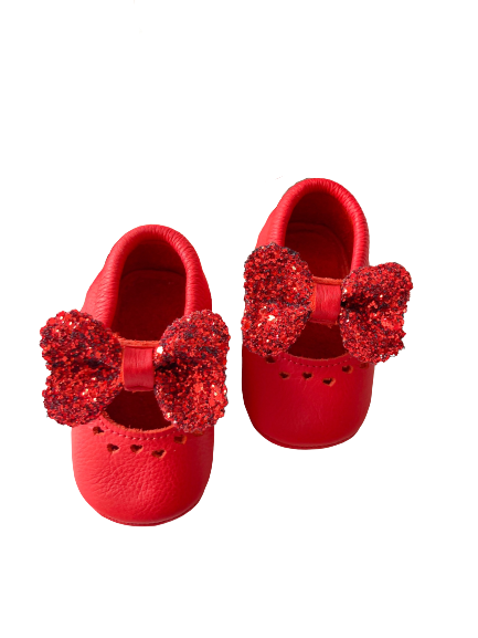 Red sparkly baby best sale shoes