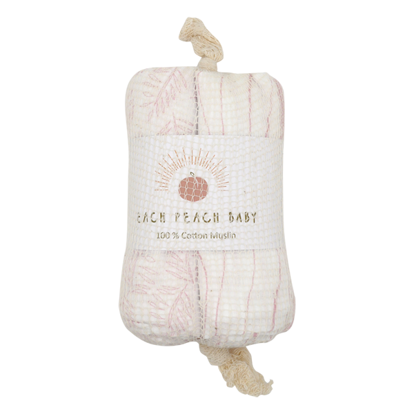 Baby GOTS organic cotton muslin cloth gift sets pink