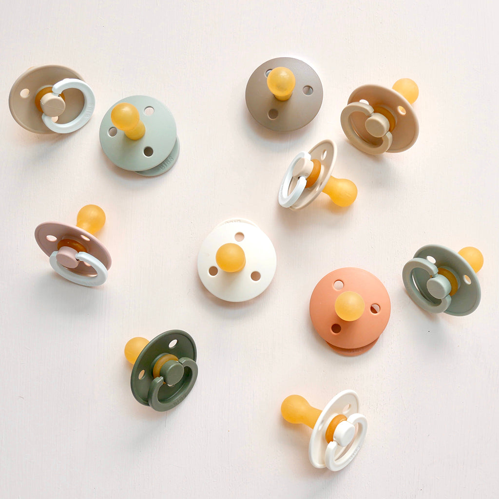 BIBS baby dummies in mixed pastels