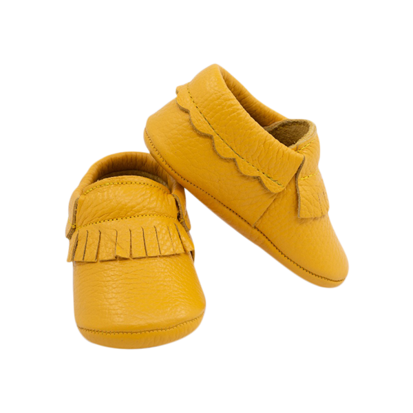Yellow Fawn Baby Loafers