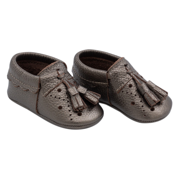 Bronze Filly Tassel Baby Shoes