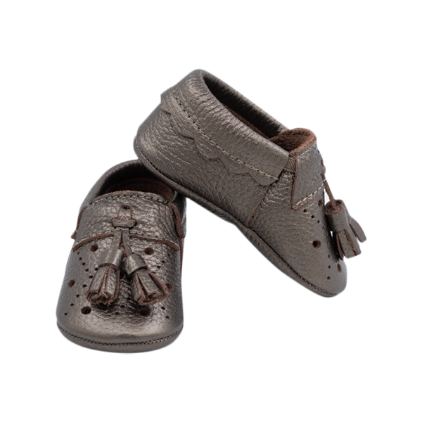 Bronze Filly Tassel Baby Shoes
