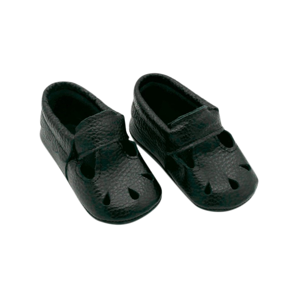 Black Kit T-Bar Baby Shoes