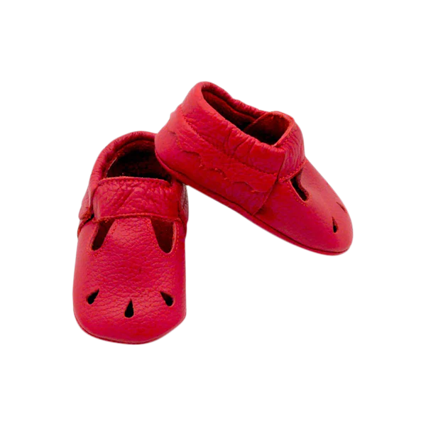 Kit soft sole baby shoes in red
