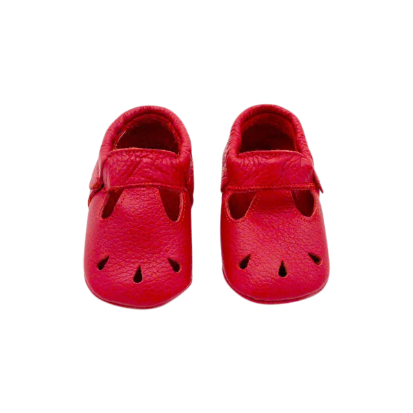 Kit soft sole baby shoes in red