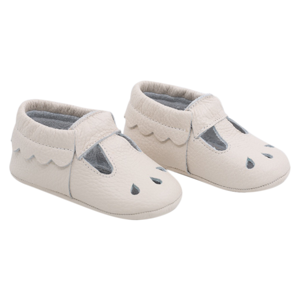 Kit soft sole baby shoes in ivory