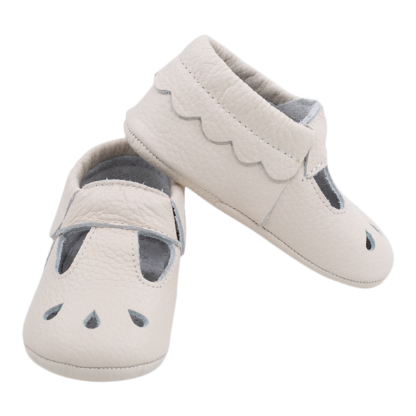 Kit soft sole baby shoes in ivory