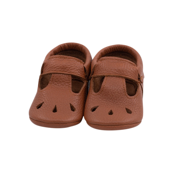 Kit soft sole baby shoes in tan