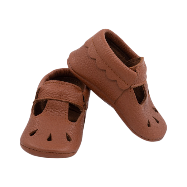 Kit soft sole baby shoes in tan