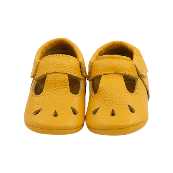 Yellow Kit T-Bar Baby Shoes