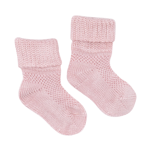 Bamboo baby socks in pink