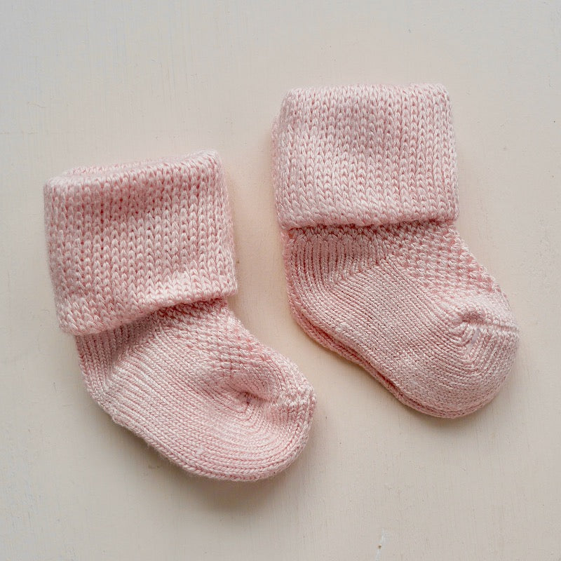 Bamboo Cotton Baby Sock Set Pink